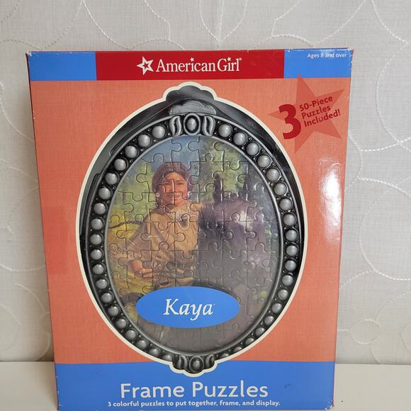 American Girl Kaya Frame Puzzle 3 Colorful 50-pieces Puzzles Ages 8+ NEW - Picture 1 of 9